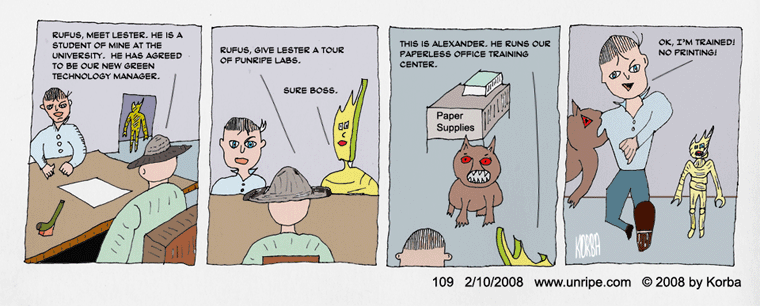 cartoon 109, paperless office